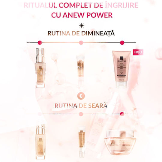 Avon Anew Power Серум Антиейдж Серум За Лице с Ниацинамид и Колаген за Блясък и Стягане 30ml