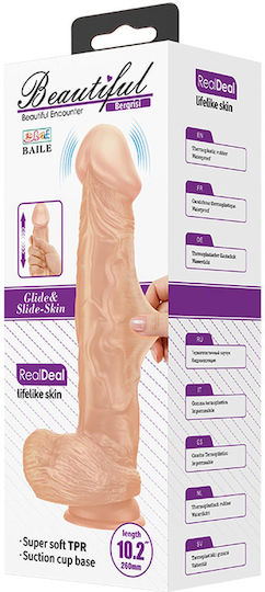 Baile Dildo Realist Vibrator Realist cu Control de la Distanță 26cm Negru