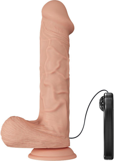 Baile Dildo Realist Vibrator Realist cu Control de la Distanță 26cm Negru