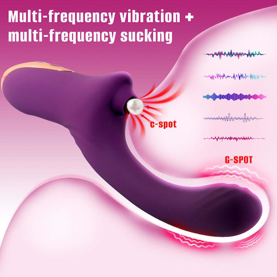 B - Series Cute Suking Vibrator G-Spot Roșu