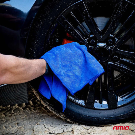 AMiO Car Microfiber Cleaning Cloths for Interior Plastics - Dashboard 500gsm 40x30cm 20 Pieces