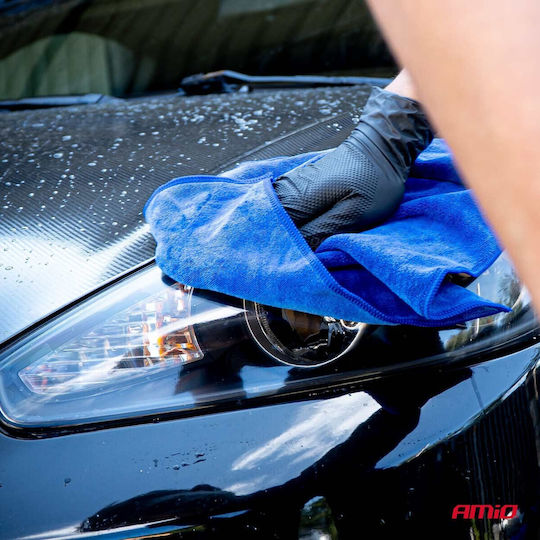 AMiO Car Microfiber Cleaning Cloths for Interior Plastics - Dashboard 500gsm 40x30cm 20 Pieces