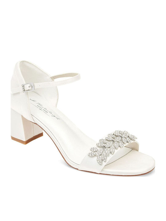 Leder Damen Sandalen Weiß