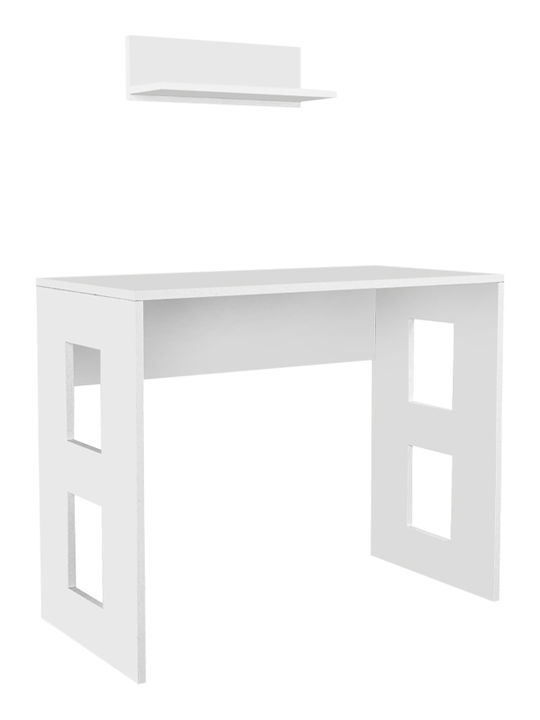 Birou Robin Din Lemn Alb 90x45x73,8 cm