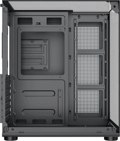 Xigmatek Aqua Compact Gaming Midi Tower Κουτί Υπολογιστή με Πλαϊνό Παράθυρο Μαύρο