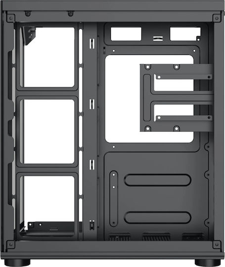 Xigmatek Aqua Compact Gaming Midi Tower Κουτί Υπολογιστή με Πλαϊνό Παράθυρο Μαύρο