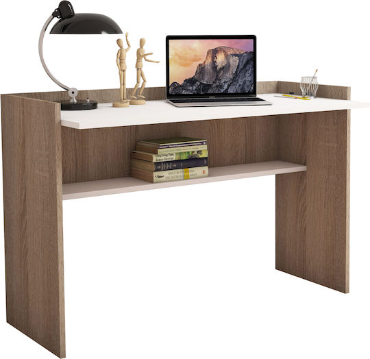 Birou Sonama Lemn Sonoma / Alb 118x58x80cm