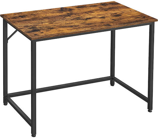 Γραφείο 100x50x75εκ. Rustic Brown / Black