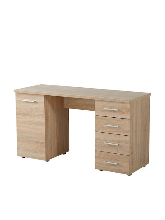Γραφείο Liber Ξύλινο Μπεζ 135x50x75.5εκ.