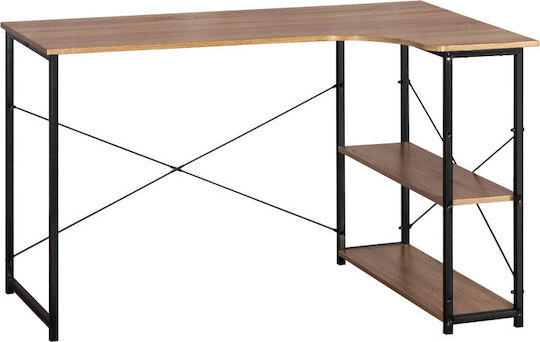 Ecke Büroschreibtisch Merlin 120x73x75cm Oak / Black Ecke Büroschreibtisch Merlin 120x73x75cm Oak / Black