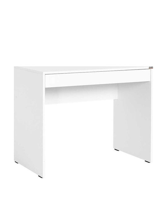Birou De Calculatoare Din Lemn Alb 90x55x75cm