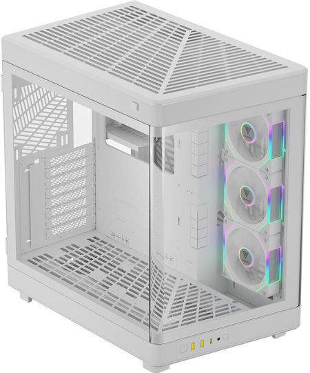 Gamdias Neso P1-Pro Gaming Full Tower Κουτί Υπολογιστή με ARGB Φωτισμό Λευκό