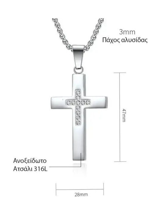 Bode Männlicher Stahlkreuz Ohne Kette