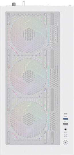 Aqirys Antlia Gaming Midi Tower Κουτί Υπολογιστή με Πλαϊνό Παράθυρο και ARGB Φωτισμό Μαύρο