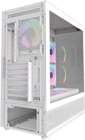 Aqirys Antlia Gaming Midi Tower Κουτί Υπολογιστή με Πλαϊνό Παράθυρο και ARGB Φωτισμό Μαύρο