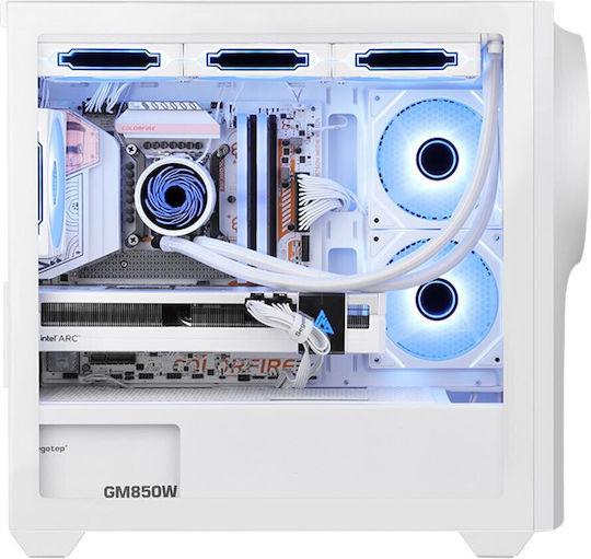 Segotep Nexus 1 Gaming Mini Tower Κουτί Υπολογιστή με Πλαϊνό Παράθυρο Λευκό
