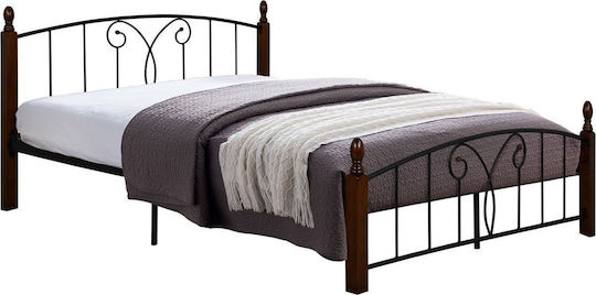 Suzie Κρεβάτι Διπλό για Στρώμα 150x200cm Μαύρο Suzie Κρεβάτι Διπλό για Στρώμα 150x200cm Μαύρο
