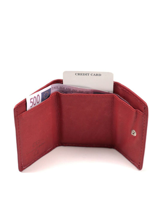 Small Leather Women's Wallet Red