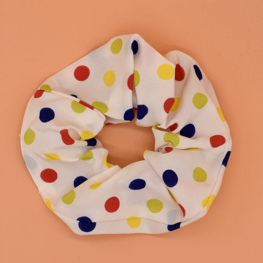 Scrunchies Pua Elastic Pentru Păr Alb