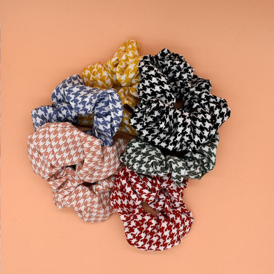 Scrunchies Πιε Ντε Πουλ Λαστιχάκι Μαλλιών Ροζ