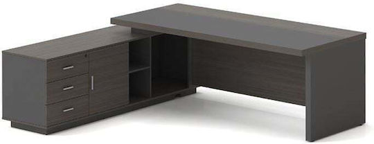 Büroschreibtisch Vip 180x90x75cm Grey Walnut Büroschreibtisch Vip 180x90x75cm Grey Walnut