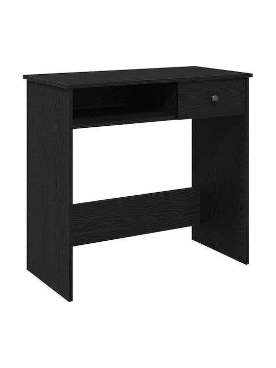 Бюро Отделено С Дърво Черно 80x40x75см