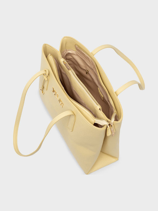 Valia Damen Schultertasche Gelbe