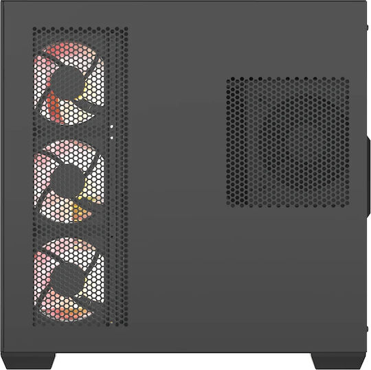 Darkflash C280 Gaming Mini Tower Κουτί Υπολογιστή με Πλαϊνό Παράθυρο και ARGB Φωτισμό Μαύρο +7 Fans