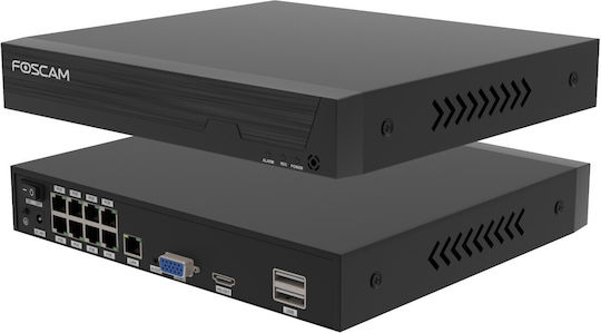 Foscam Foscam Kameraüberwachungssystem 4 IP Kameras 5MP mit NVR Rekorder & Festplatte