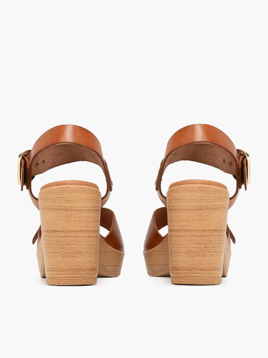 Sandale Din Piele Tabac