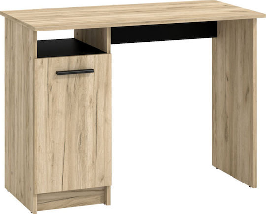 Γραφείο Rey 100x50x74.5εκ. Grey - Oak - Black