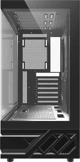 Darkflash DS950 Gaming Mini Tower Κουτί Υπολογιστή με Πλαϊνό Παράθυρο και ARGB Φωτισμό Μαύρο