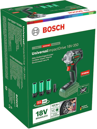 Bosch UniversalImpactDrive 18V-350 Brushless Μπουλονόκλειδο Μπαταρίας 18V Solo