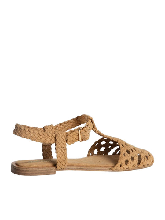 Γυναικείες Μπαλαρίνες Slingback σε Καφέ Χρώμα
