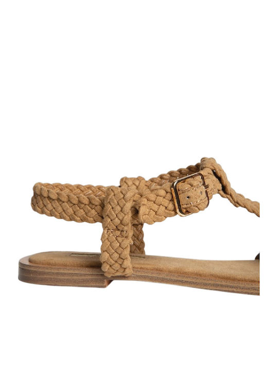 Γυναικείες Μπαλαρίνες Slingback σε Καφέ Χρώμα