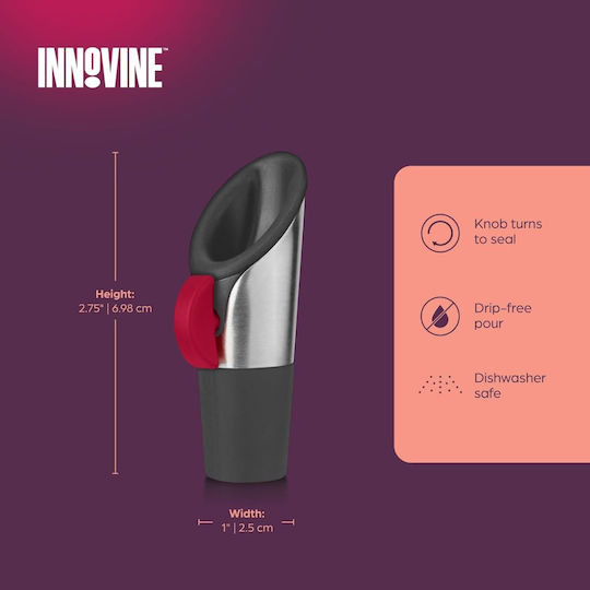 Innovine 12003 Flow Spout And Wine Cap 2-in-1 Sealing Switch