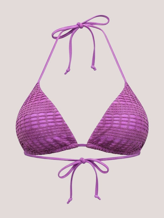Set Bikini Τριγωνάκι Push Up Μωβ
