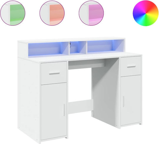 Γραφείο με LED & USB θύρες 120x55x91εκ.