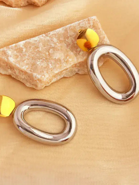 Stud Earrings Made of Steel