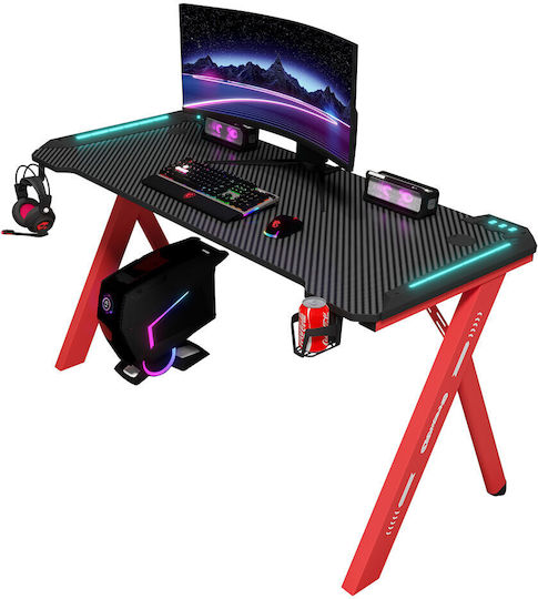 Γραφείο Gaming με LED 120x60x74εκ. Black Γραφείο Gaming με LED 120x60x74εκ. Black