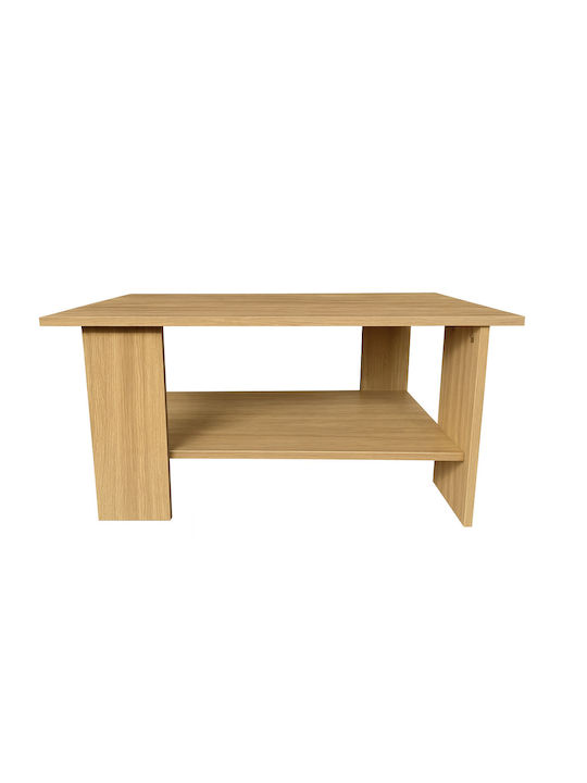 Masa De Cafea Centrală Rectangulară Din Lemn White Oak Lățime 60xLungime 87xÎnălțime 43 Cm