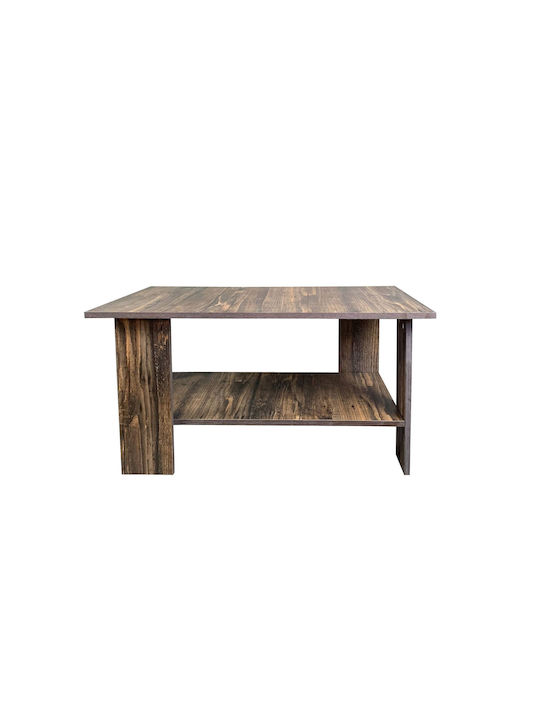 Masa De Cafea Centrală Rectangulară Din Lemn White Oak Lățime 60xLungime 87xÎnălțime 43 Cm