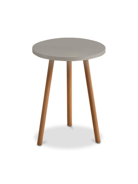Rund Beistelltisch Roma Holz Cappuccino B33.5xT33.5xH46cm