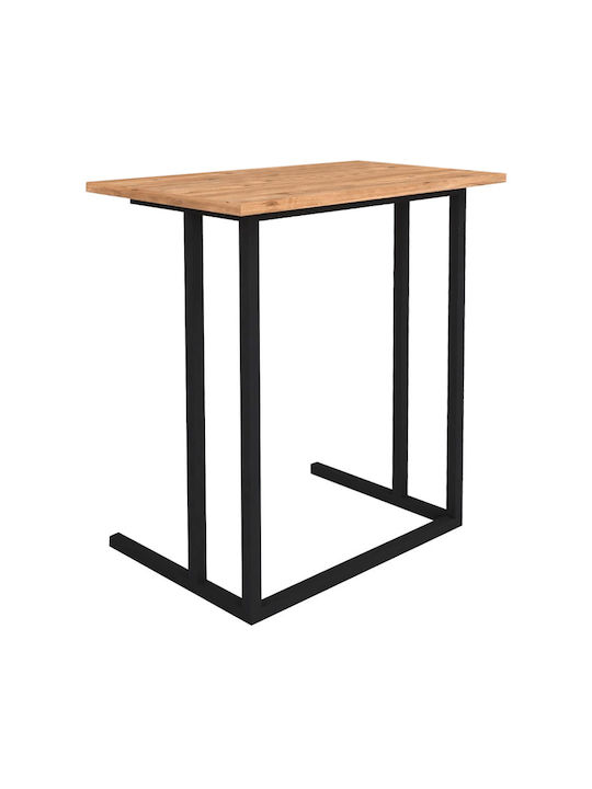 Rectangular Side Table Tibet Wooden Beige L60xW35.5xH65.5cm
