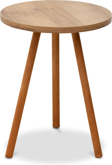 Rund Beistelltisch Roma Holz Pine Oak B33.5xT33.5xH46cm
