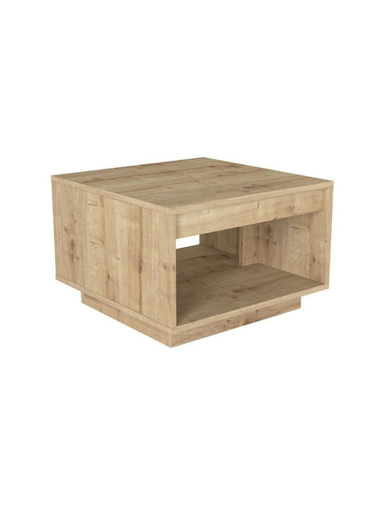 Square Central Coffee Table Onda Wooden Sapphire Oak W60xL60xH40cm GP042-0266 1