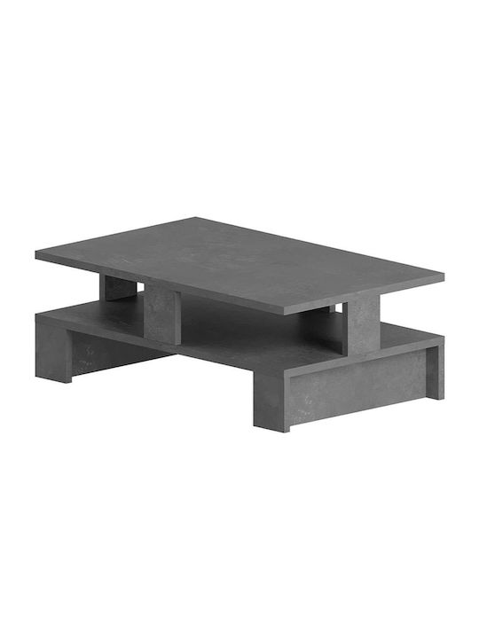 Rectangular Central Coffee Table Doze Wooden Gray W80xL50xH27cm