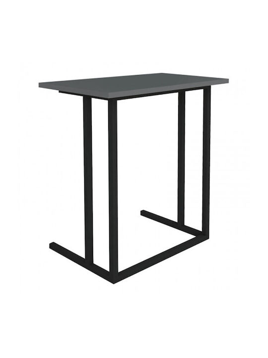 Rectangular Side Coffee Table Tibet Wooden Anthracite W60xL35.5xH65.5cm
