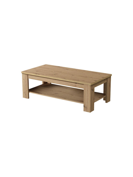 Rectangular Central Coffee Table Oscar Wooden Ks Artisan Oak M120xW60xH41.5cm