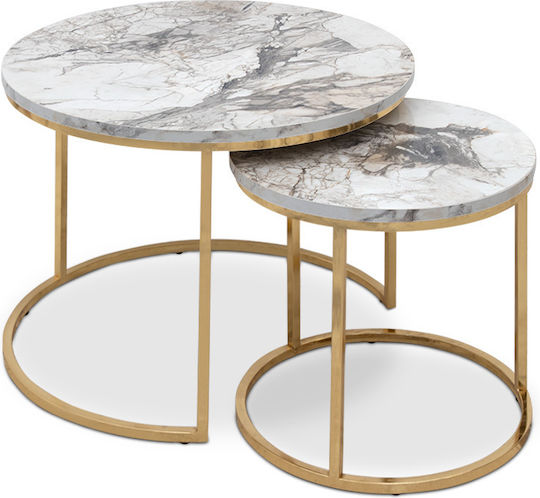 Комплект Жигон Gary 2бр Ш65xД65xВ44см. Beige Marble effect